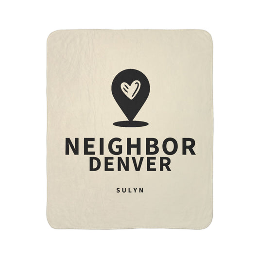 Denver Neighbor Fleece Sherpa Blanket – Cozy Local Pride Throw