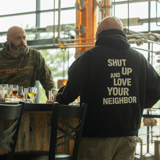 Hoodie of all Hoodies — "Shut Up and Love Your Neighbor" Heavyweight